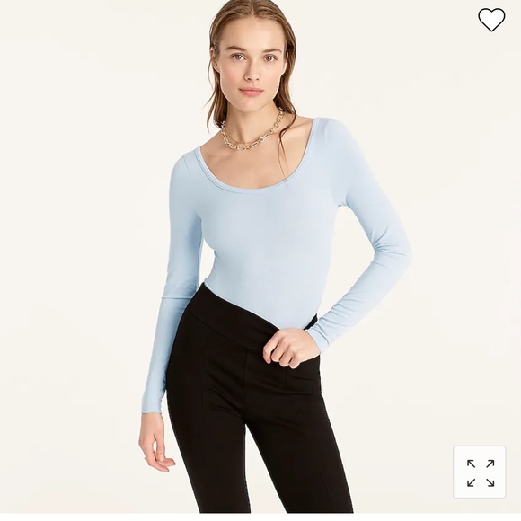 J. Crew Tops - J CREW Stretch scoopneck bodysuit sz.s NWT, NEW WITH TAGS
